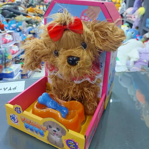 سگ رباتیک حسگر دار قهوه ای