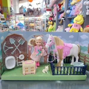 عروسک با اسب